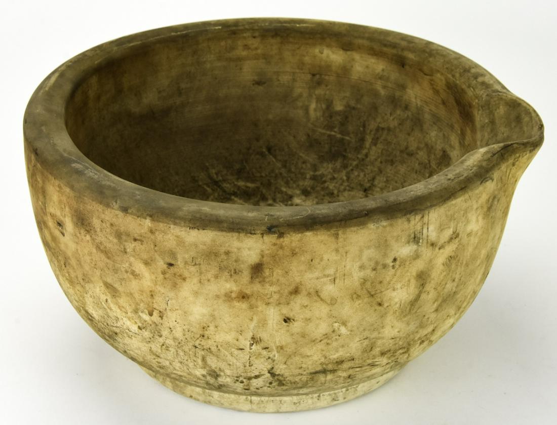 Large Antique Pharmacy Stoneware Mortar (1 of 6)