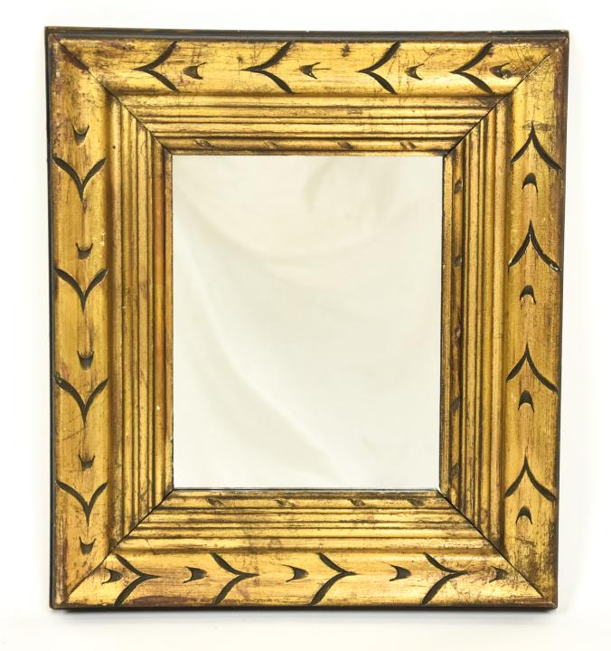Arts & Crafts Style Hand Carved Gilt Wall Mirror (1 of 6)