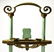 Vtg Painted Cast Iron Standing Cigarette Ashtray - 4
