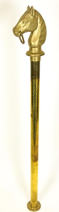 Vintage Brass Figural Horse Head Hitching Post (1 of 6)