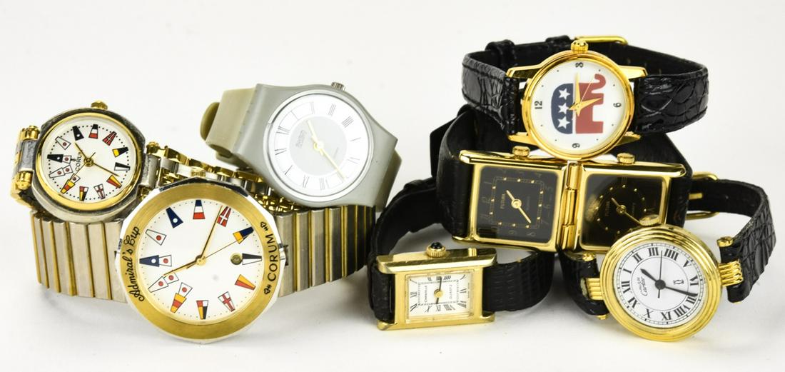 Group Lot of Watches incl Swatch, Futura, Corum: Group Lot of Watches incl Swatch, Futura, Corum.