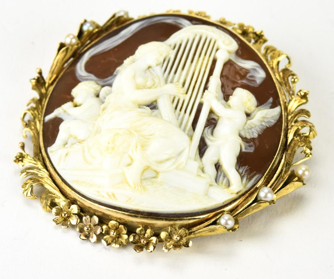 Antique Museum Quality Giocanni Noto 14K Cameo (1 of 7)