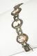 Vintage Sterling & Marcasite Cameo Panel Bracelet - 3
