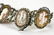 Vintage Sterling & Marcasite Cameo Panel Bracelet - 5