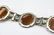 Vintage Sterling & Marcasite Cameo Panel Bracelet - 6
