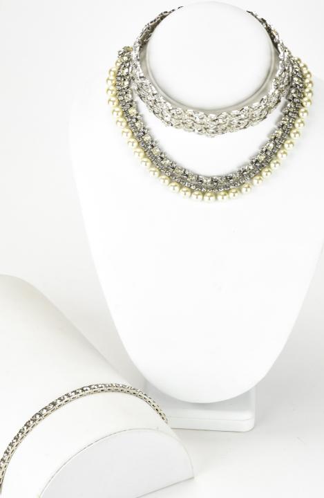 Lot of Rhinestone Necklaces & Bracelet Incl Kramer (1 of 6)