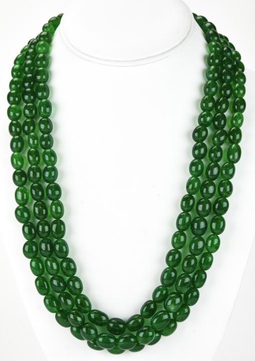 Handmade Green Nephrite Jade Multi Strand Necklace (1 of 5)