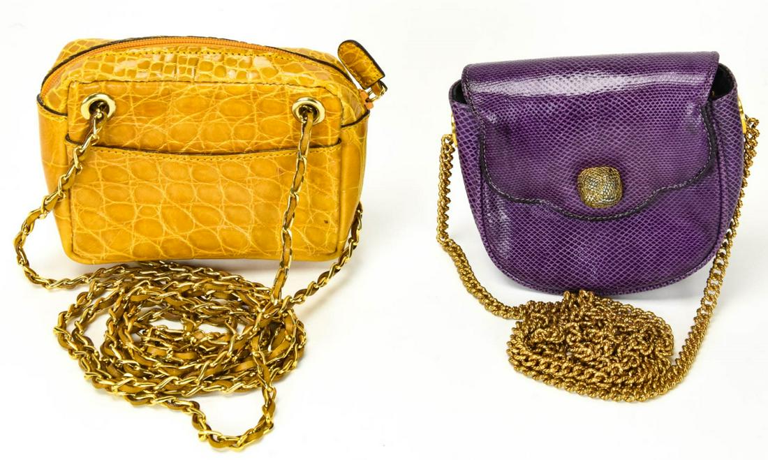Alligator & Leather Miniature Cross Body Handbags (1 of 5)