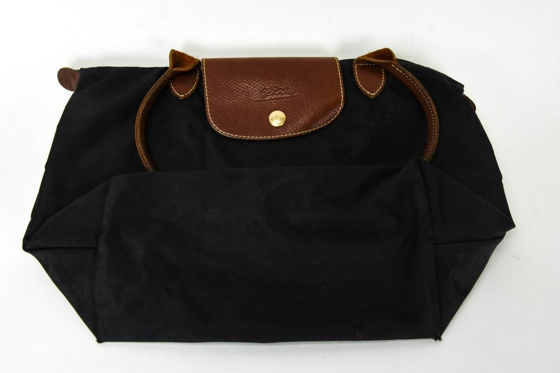 Longchamp Leather & Canvas Tote Bag / Purse (1 of 5)