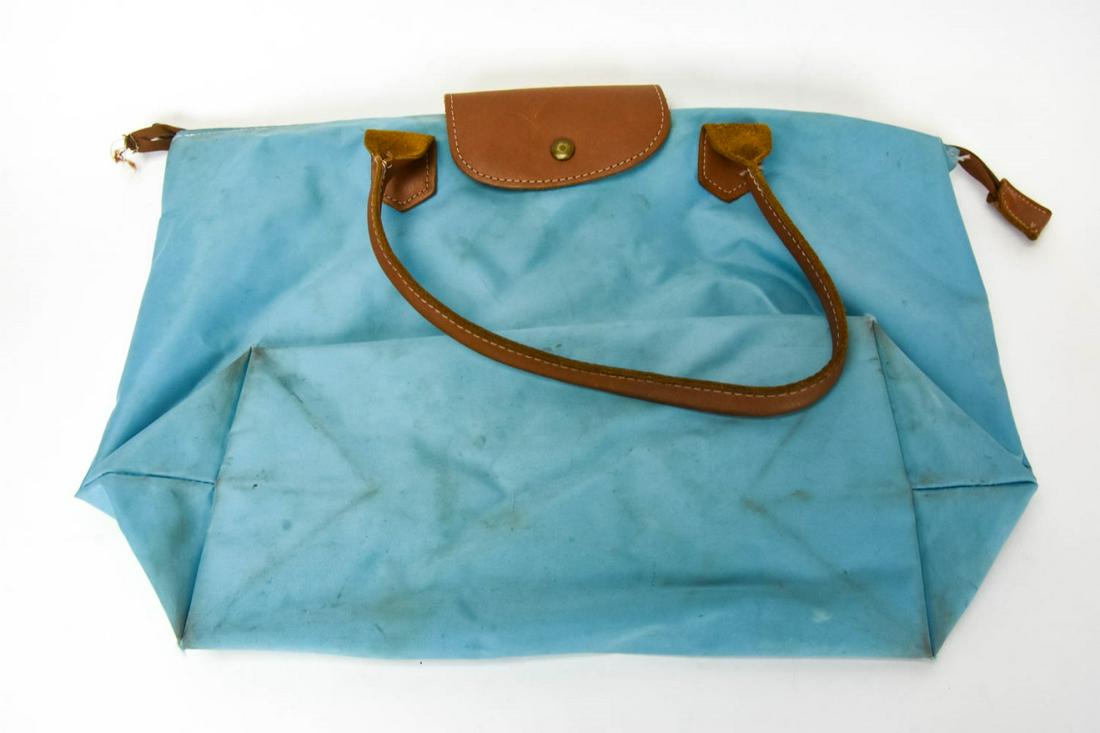Longchamp Leather & Canvas Tote Bag / Purse (1 of 4)