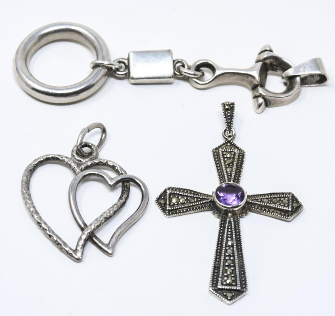 Three Sterling Silver Necklace Pendants (1 of 7)