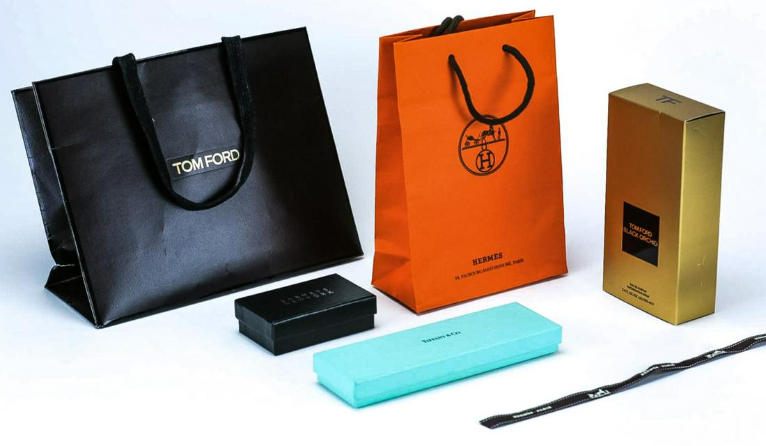 Hermes, Tom Ford, Tiffany & Barneys Boxes / Bags (1 of 4)