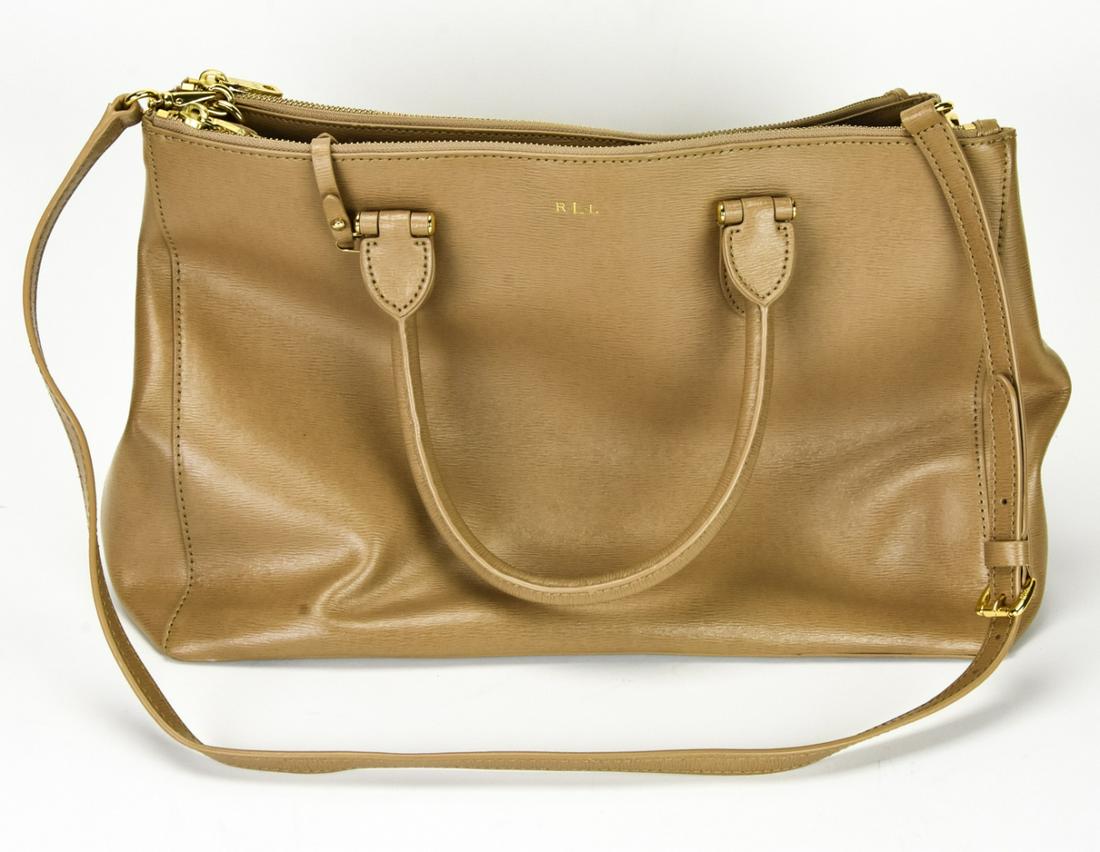 Lauren Ralph Lauren Leather Handbag / Purse (1 of 6)