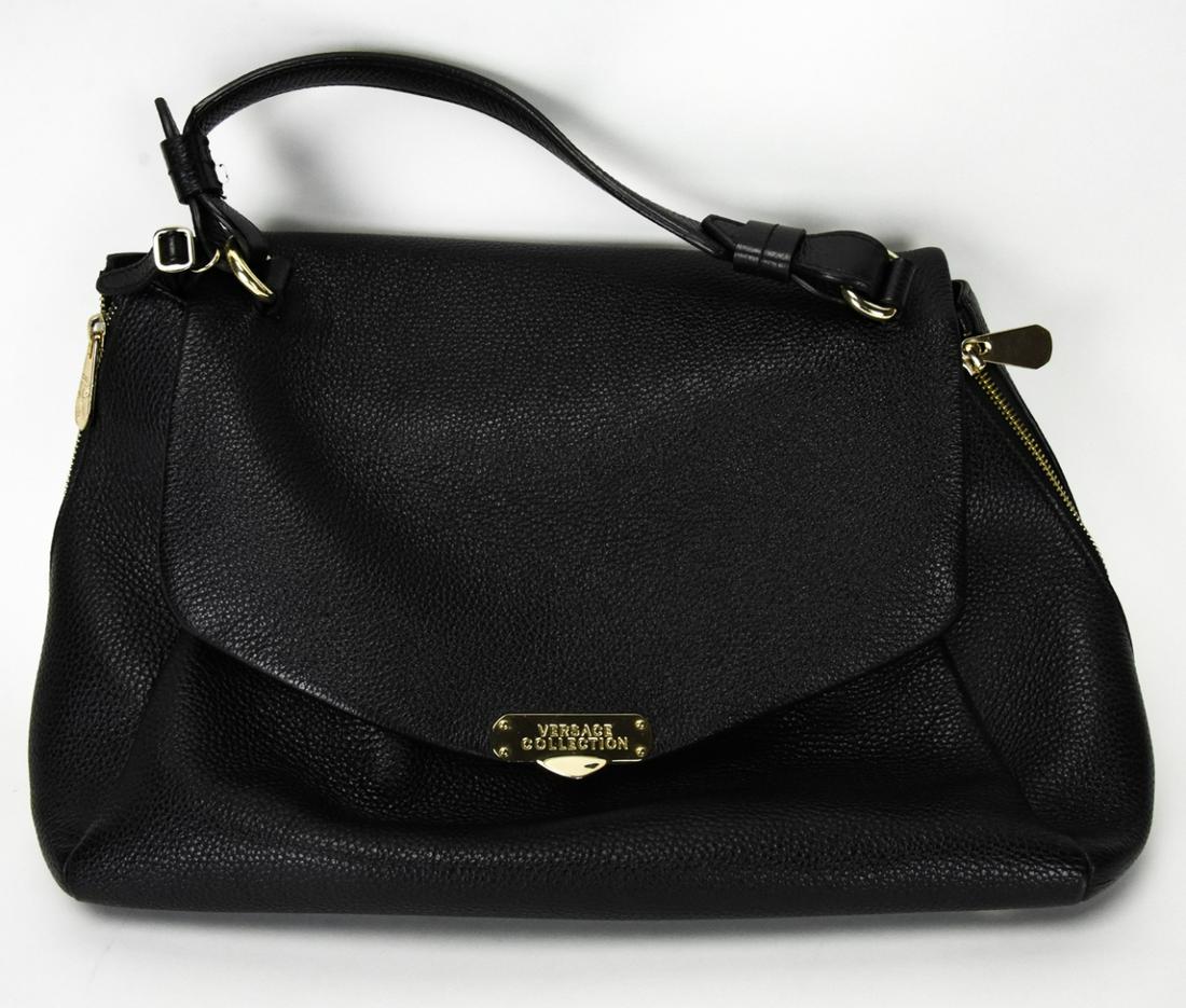 Versace Collection Black Leather Purse / Handbag (1 of 5)