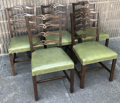 5 Sheraton Ribbon Back Dining Side Chairs (1 of 3)