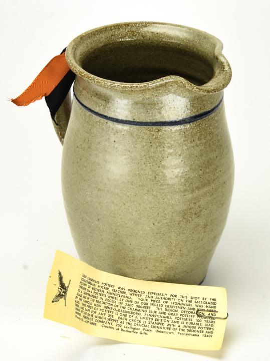 Vintage Salt Glaze Stoneware Pitcher for Princeton (1 of 7)