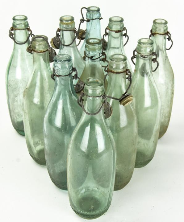 Lot of Antique PH Crystal Spring Water Company NY (1 of 7)