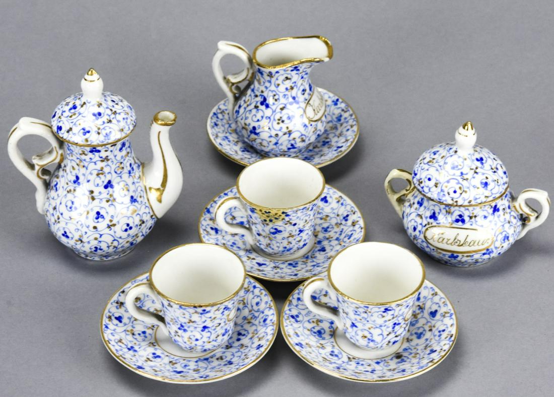Antique 19th C Doll Size Karlsbad Tea Set (1 of 5)
