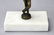 Antique Figural Bronze & Marble Base Jockey Statue - 3