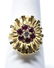 Estate 14kt Yellow Gold Ruby & Diamond Ring