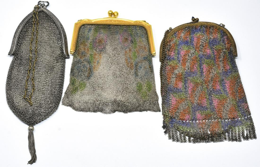 Trio of Antique Mesh Bags incl Whiting and Davis (1 of 7)