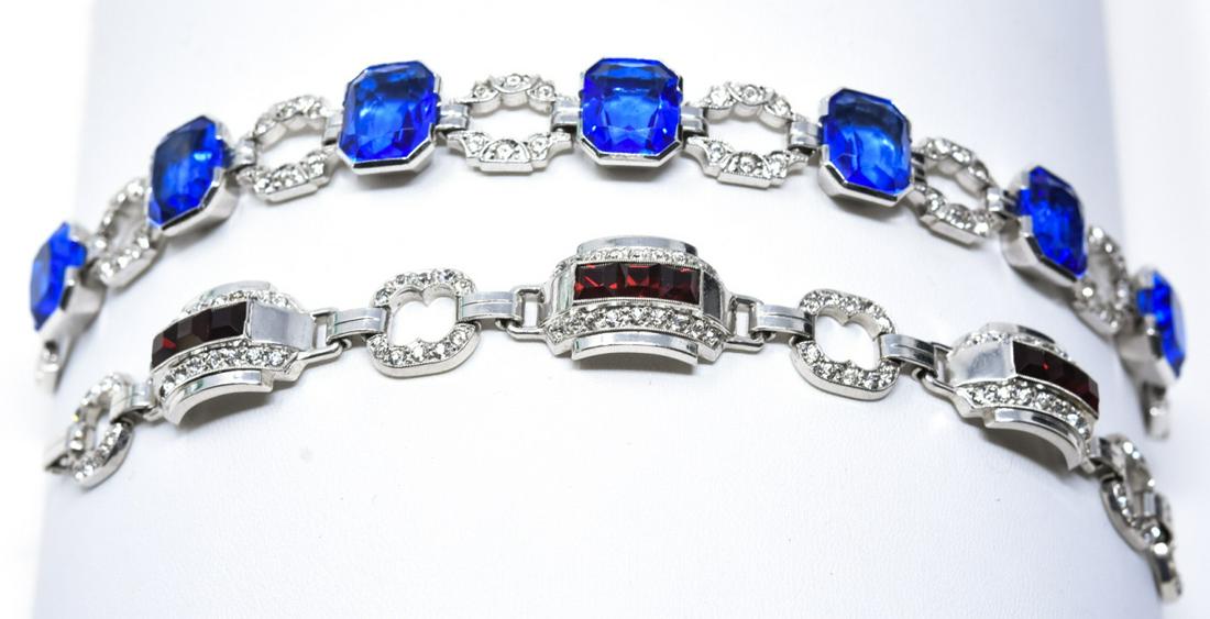 Lot of 2 Engel Brothers Art Deco Bracelets (1 of 7)