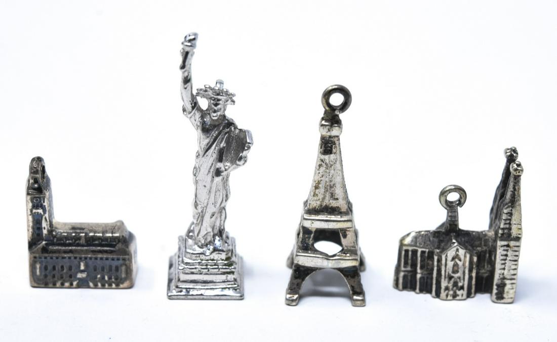 4 Vintage Sterling & 800 Silver Souvenir Charms (1 of 6)