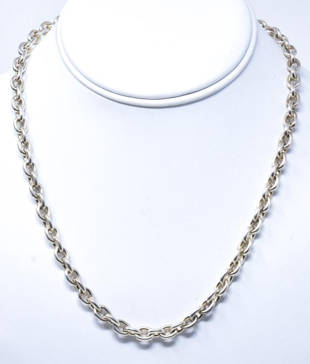 18 Inch Rolo Link Sterling Silver Necklace Chain (1 of 5)