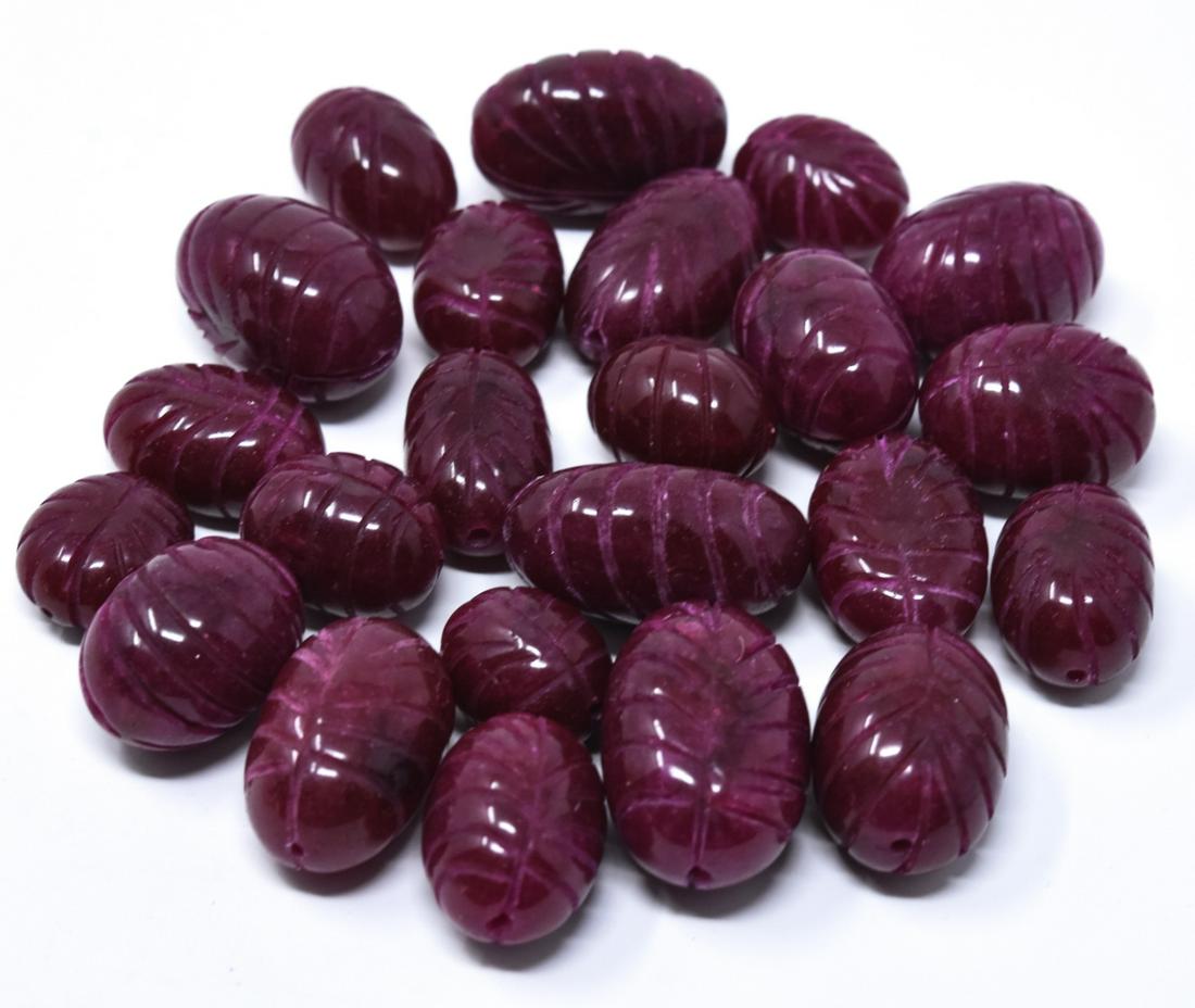 Approximately 650 Carats of Carved Ruby Beads (1 of 6)