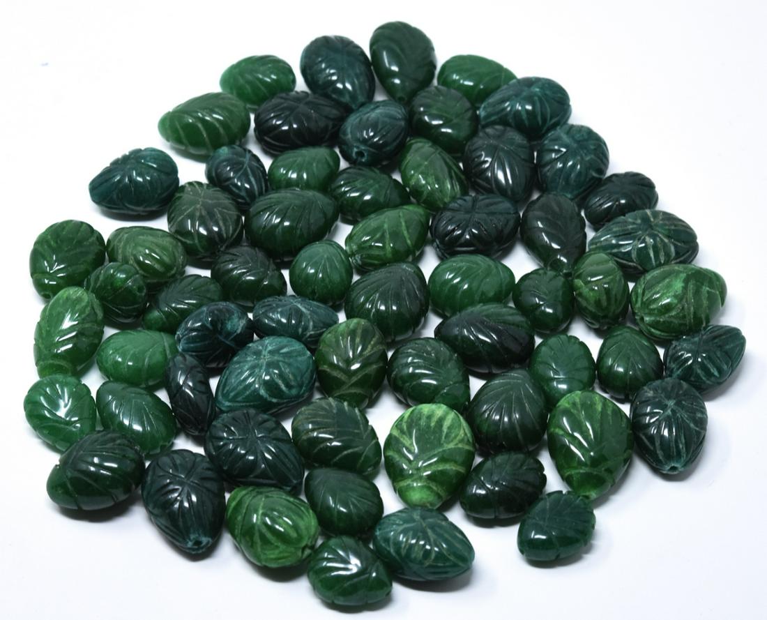 Approximately 1800 Carats of Carved Emerald Beads (1 of 6)