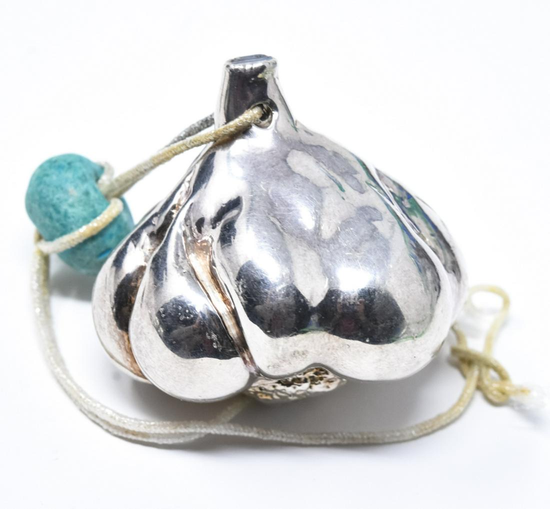 Sterling Silver Garlic Miniature (1 of 6)