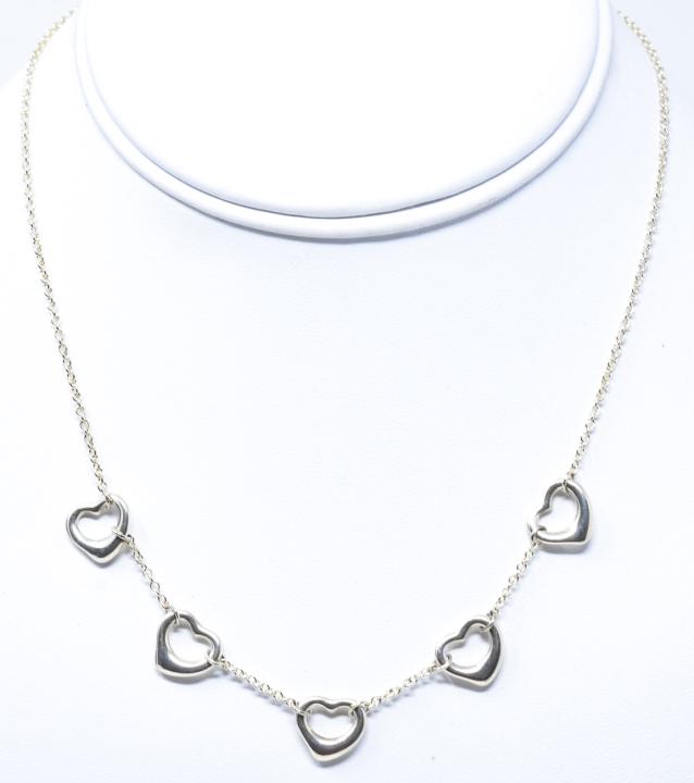 Vintage Tiffany Peretti Sterling Heart Necklace (1 of 5)