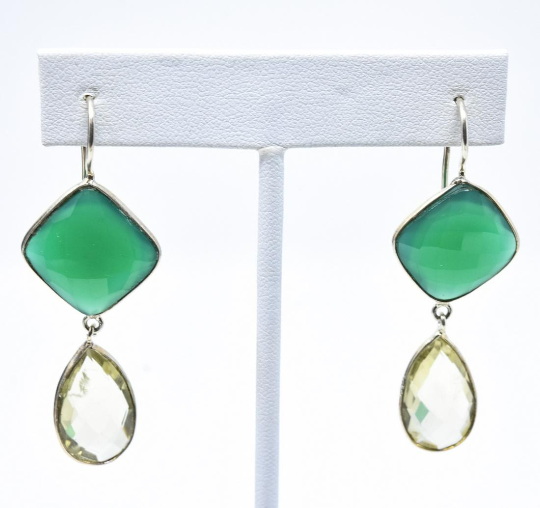 Sterling, Chrysoprase and Green Amethyst Designer (1 of 5)