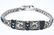 Art Deco Sterling Silver & Paste Bracelet