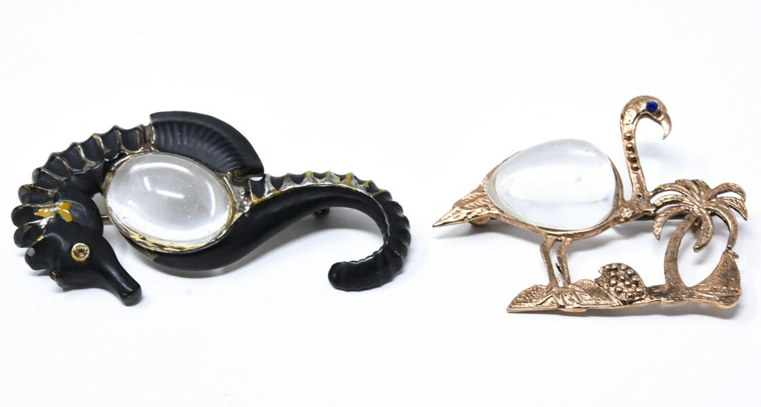 Pair of Vintage Jelly Belly Style Brooches (1 of 6)