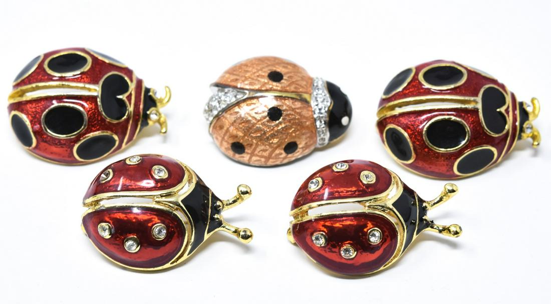 Collection of Contemporary / Vintage Lady Bug Pins (1 of 9)
