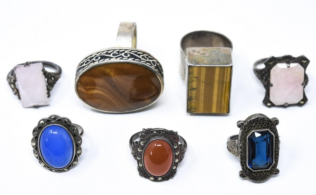 Collection Antique & Vintage Rings Includ Sterling (1 of 6)