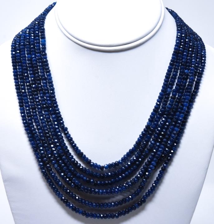 400 Carat Faceted Sapphire Multi Strand Necklace (1 of 5)