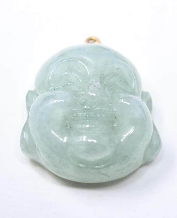 Estate 14kt Yellow Gold & Chinese Jade Pendant (1 of 5)