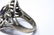 Vintage Sterling Silver Amethyst Floral Motif Ring - 5