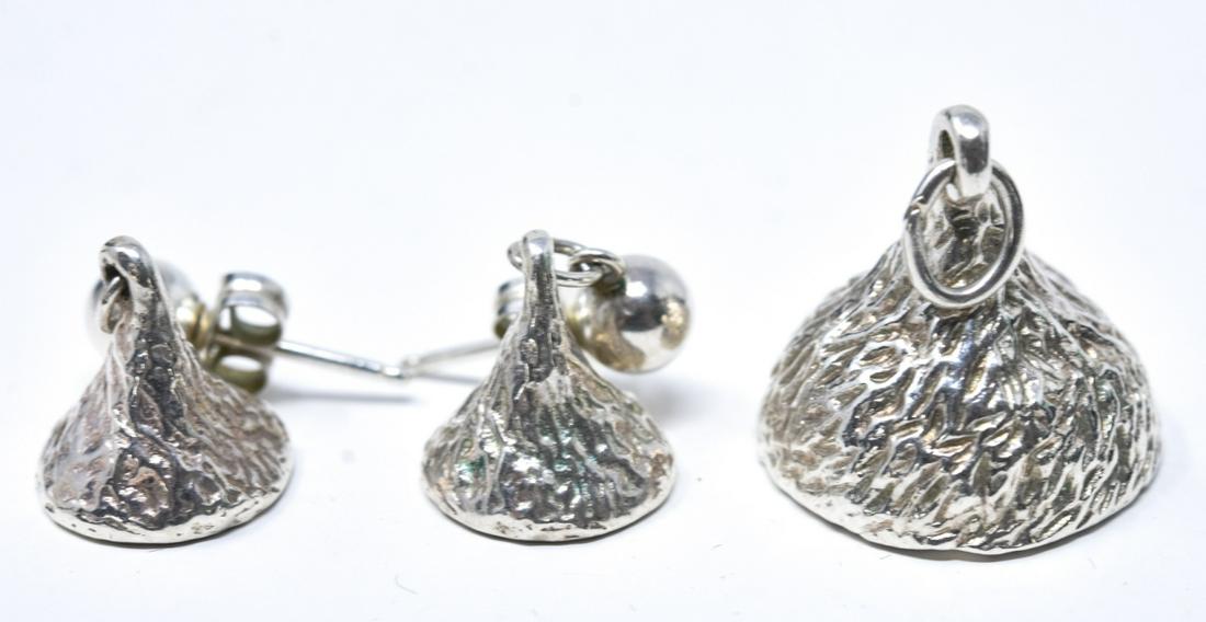 Vintage Sterling Silver Hershey's Kiss Jewelry Set (1 of 6)