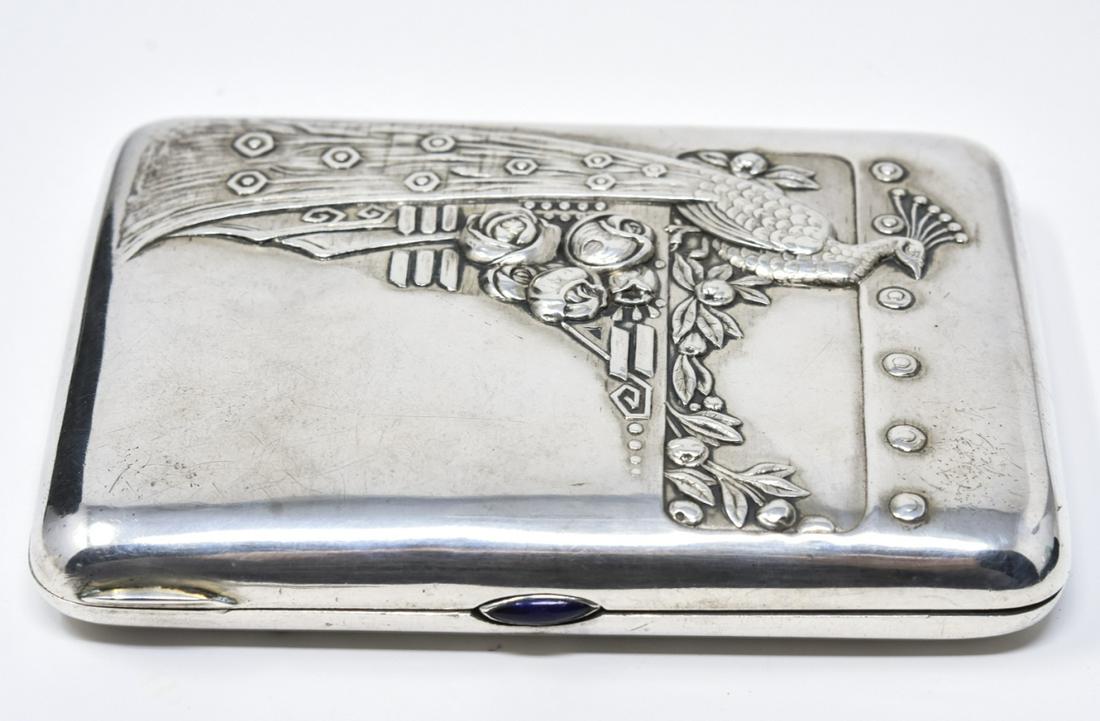 Antique Art Nouveau Sterling Silver Cigarette Case (1 of 6)