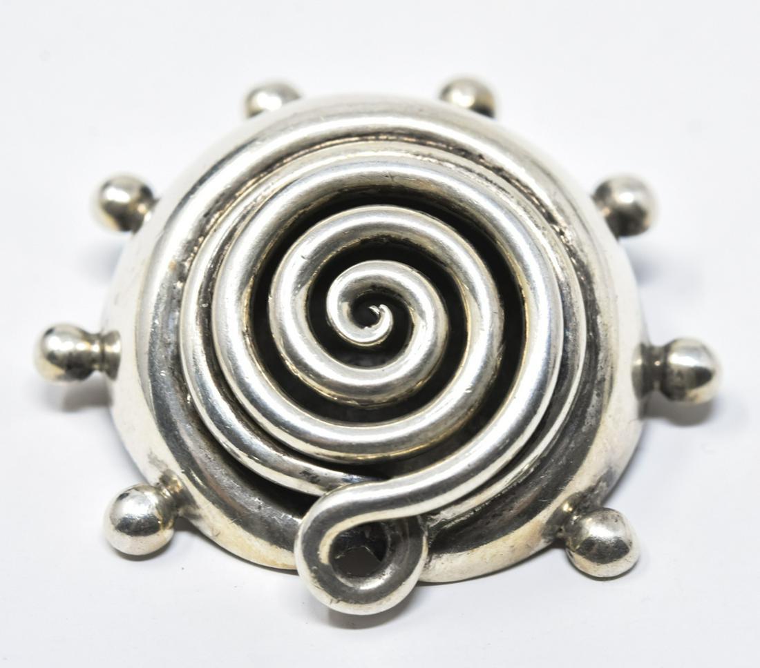 Sterling Modernist Pendant or Brooch by Arnold (1 of 5)