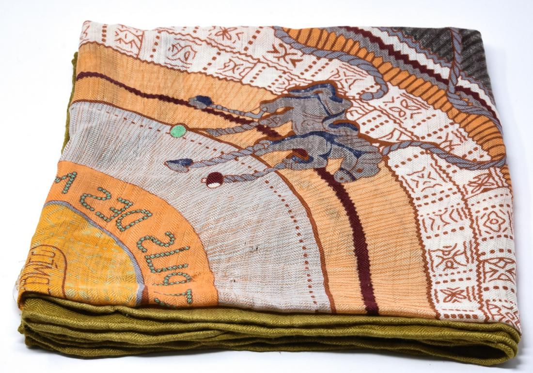 Hermes Paris Cashmere Silk Scarf & Box (1 of 7)