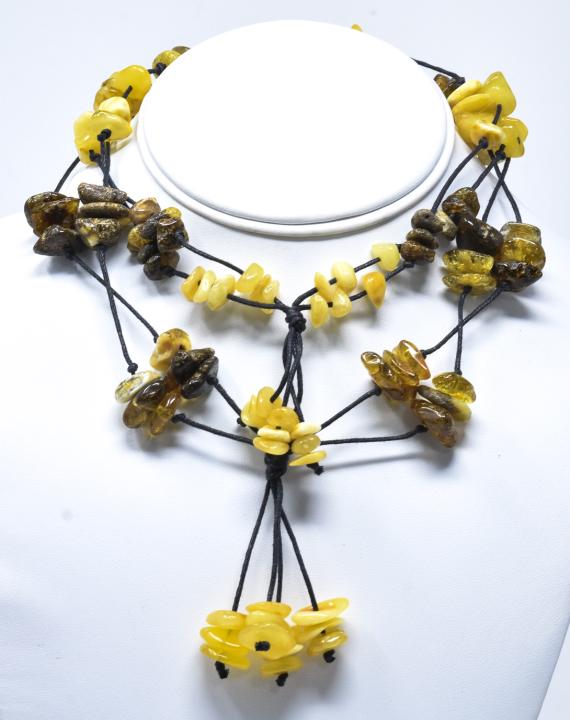 Vintage Handmade Baltic Amber Beaded Necklace (1 of 6)
