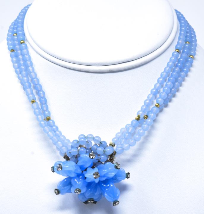 Vintage Miriam Haskell Style Costume Necklace (1 of 6)