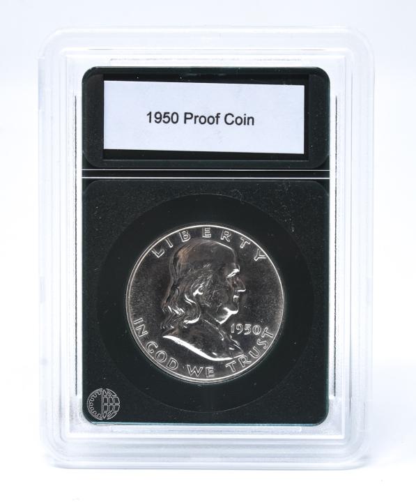 C 1950 Ben Franklin Half Dollar Proof Coin (1 of 3)