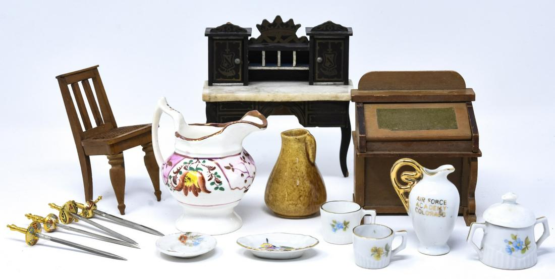 Antique Dollhouse German Made Furniture Group (1 of 7)