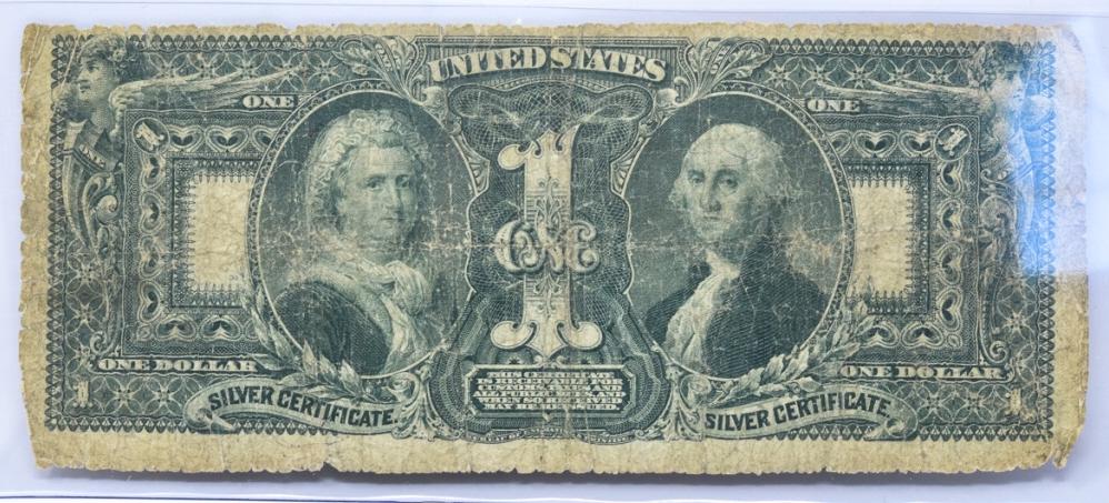 1896 United States Silver Certificate $1 Bill (1 of 7)