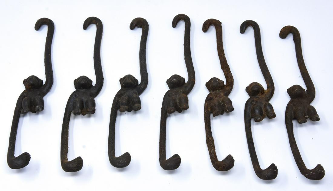 Cast Iron Swinging Monkey Decorative Elements (1 of 6)